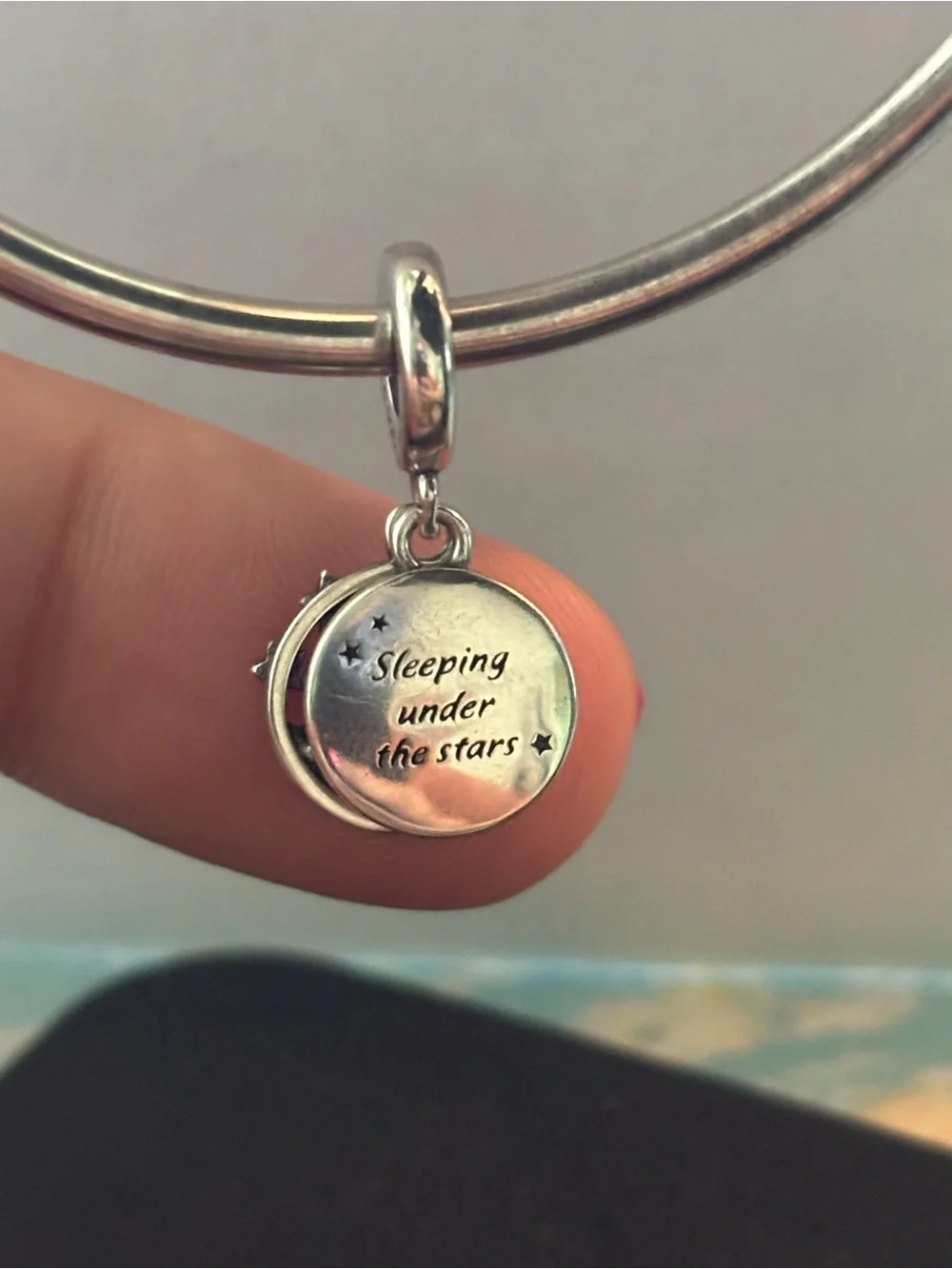 Pandora Sleeping Under the Stars Dangle Charm Silver S925 ALE - Picture 3 of 7